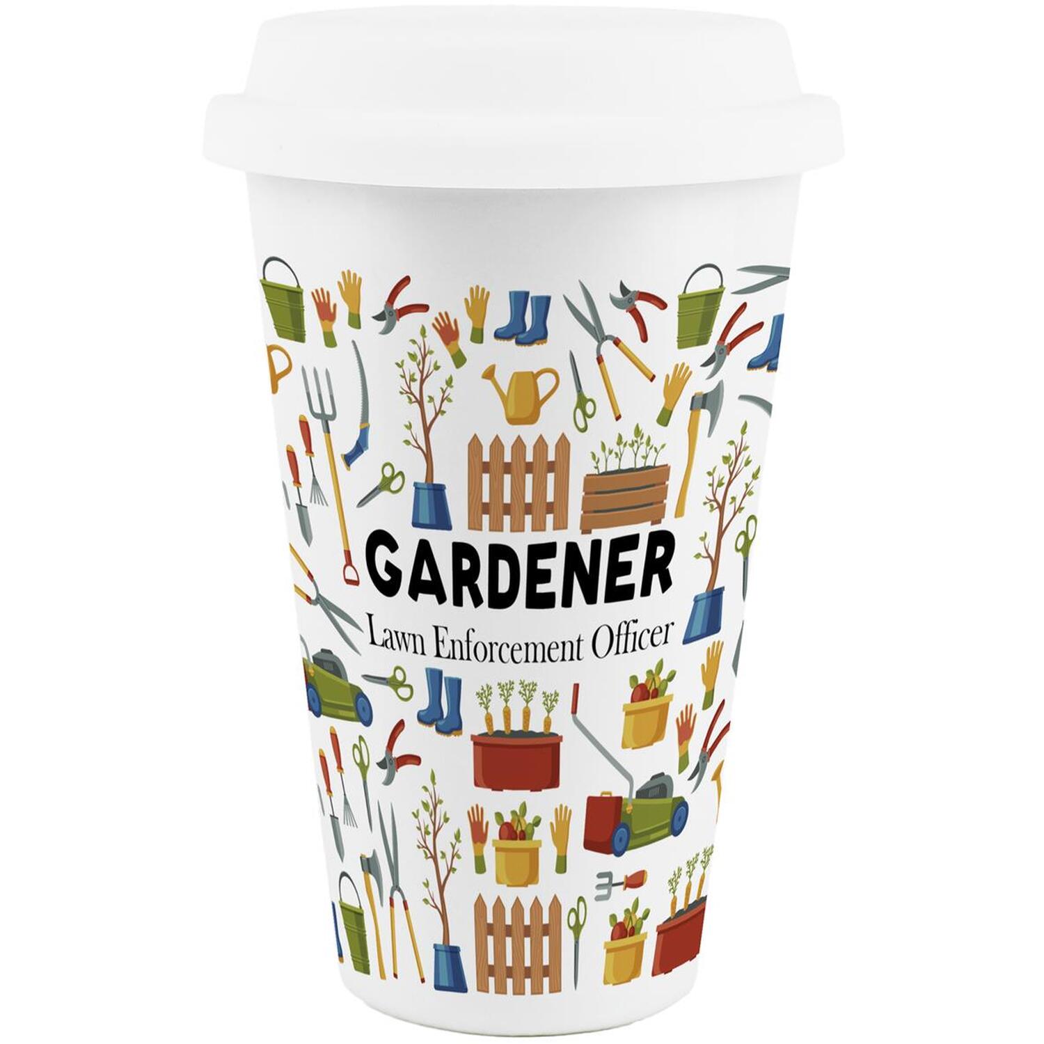 Image of Novelty Gardener Ceramic Travel Mug -&hellip;