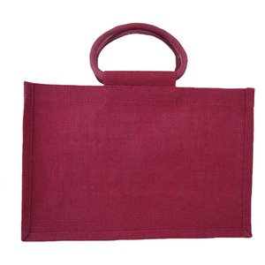 Red Jute Gift Bag with Handles (30x20x10cm high)