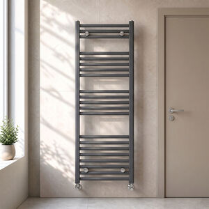 Balterley Heated Vertical Towel Rail - Anthracite