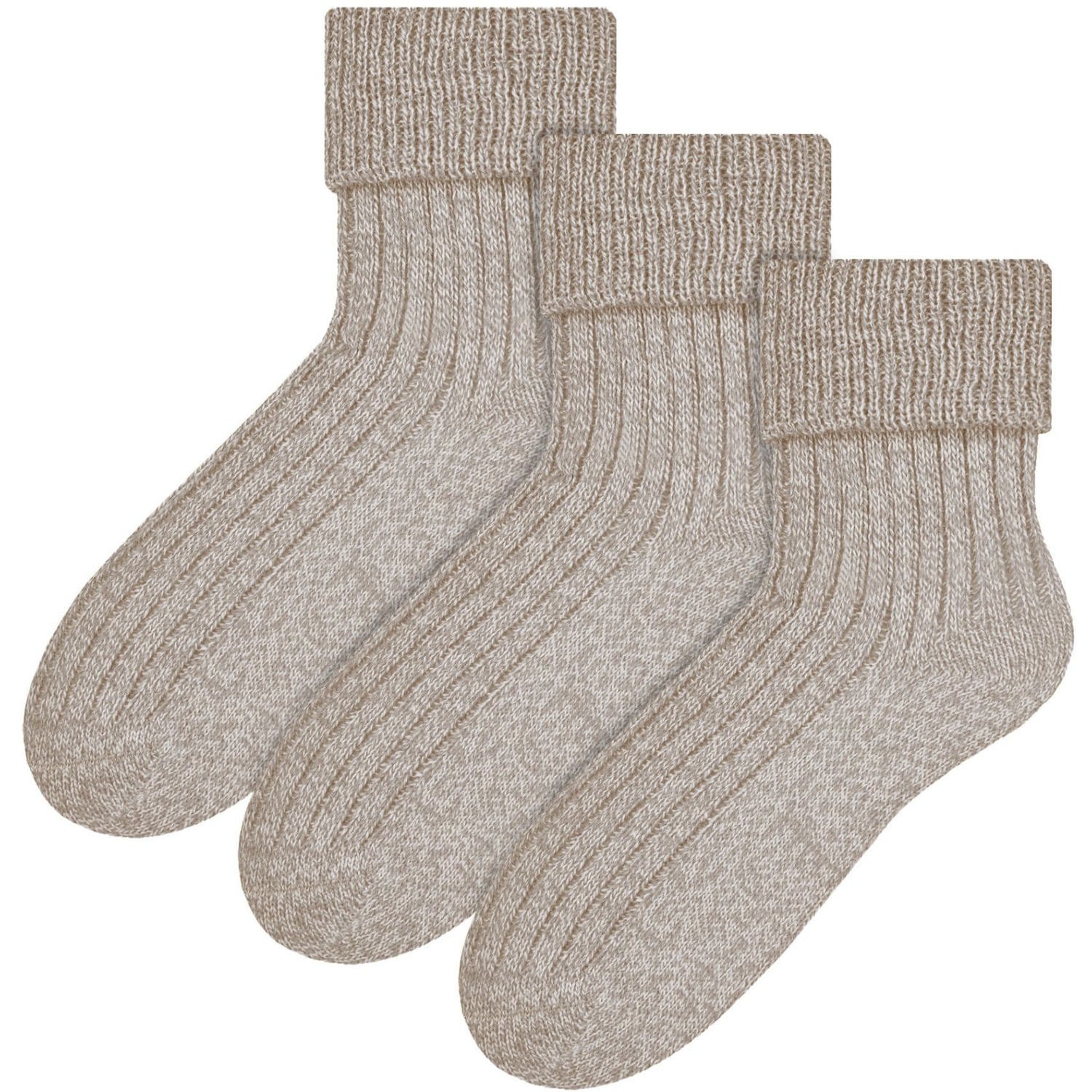 Steven 3 Pairs Ladies Super Soft Wool Bed Socks