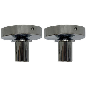Set Of 2 Cynthia Chrome Ceiling Flush Lights For Easy Fit Shades