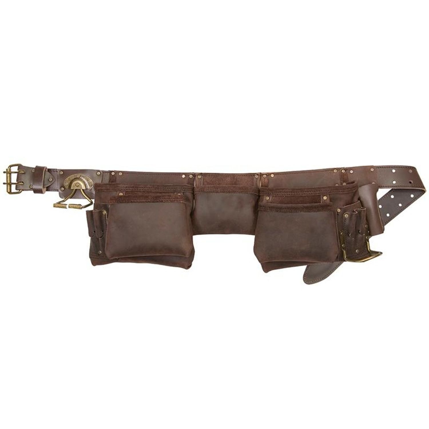 Kunys Kuny's 19427 Oiled Leather Construction Apron 12 Pocket - Multi Colour