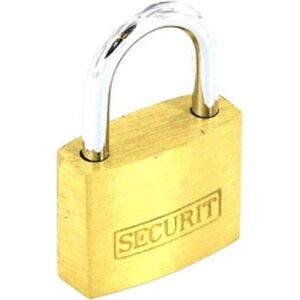 Securit Brass Padlock With 3 Keys
