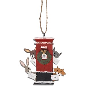 Shoeless Joe Animals Around Post Box Christmas Tree Decoration