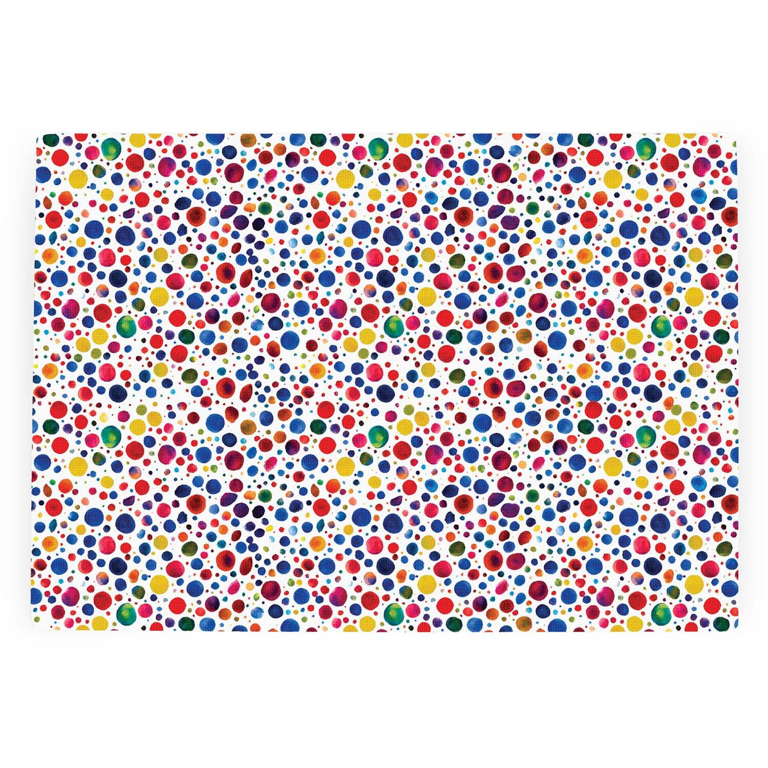 B&Q -  Colourful Dots Textured Glass Worktop ProtectorSmall Kitchen Chopping Board - Image 3