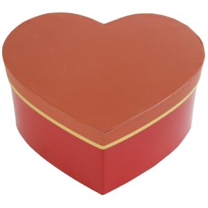 Red Heart Shaped Hat box Storage