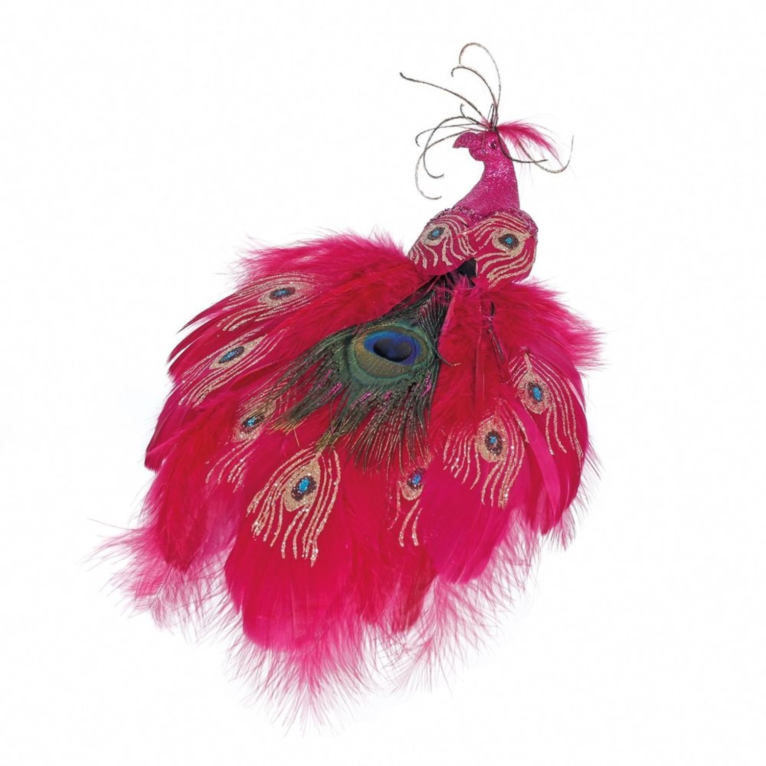 Kdmd Unisex Pink Hot Peacock 30Cm Christmas Ornament - Image 2