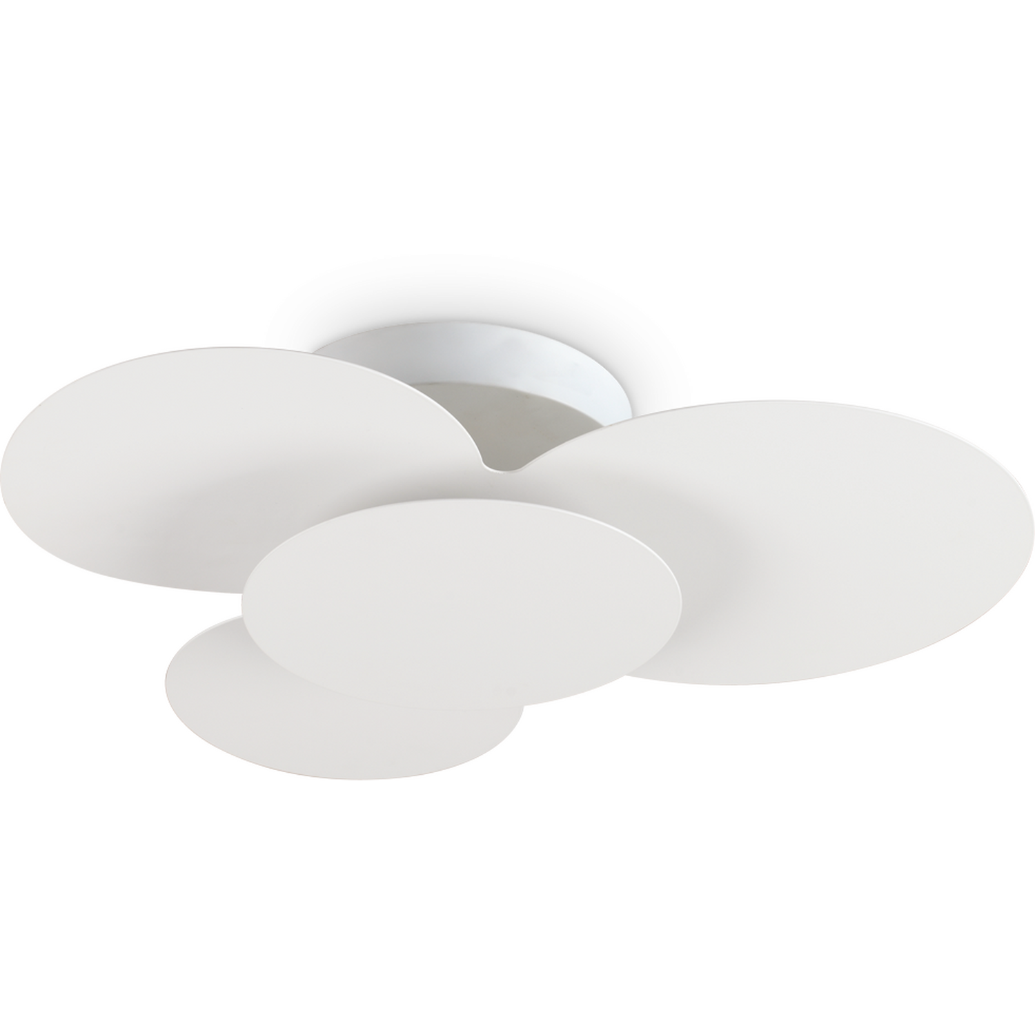Cloud Circles Decorative Flush Ceiling Light White 52cm 3000K - Image 2