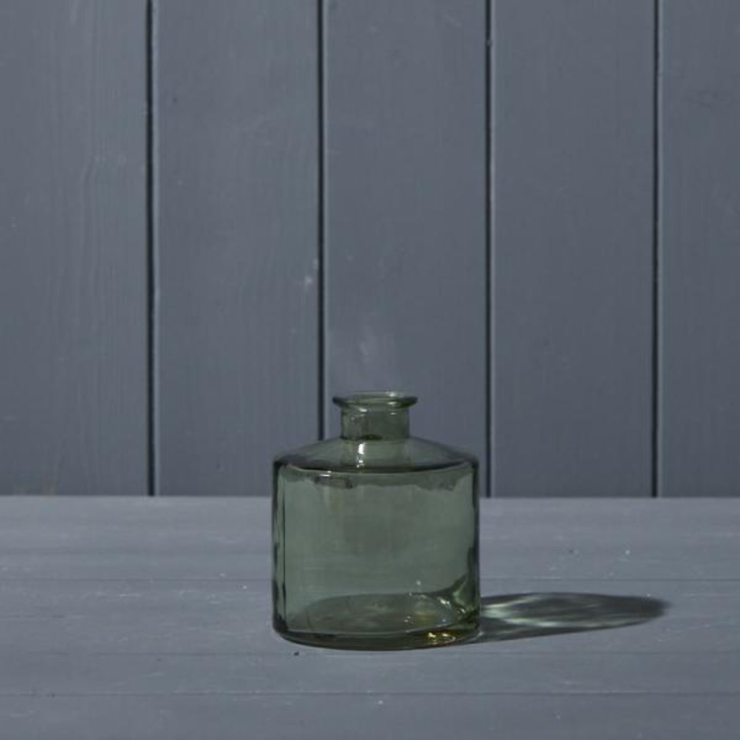Kdmd Unisex Green Vintage Squat Glass Bottle - Image 2