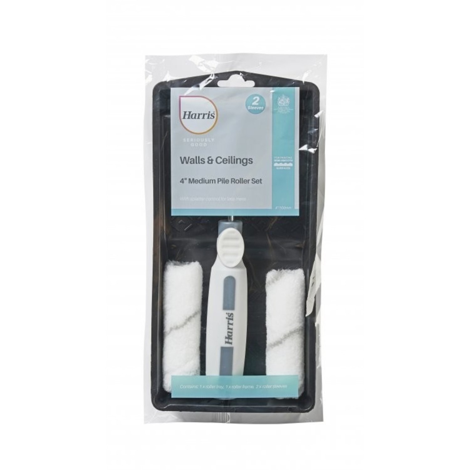 Harris 4 Inch Mini Roller Set Tray And 2 Sleeves - Image 2