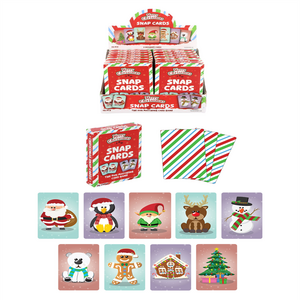 Pack of 6 Christmas Snap Card Games (9cm x 6cm)