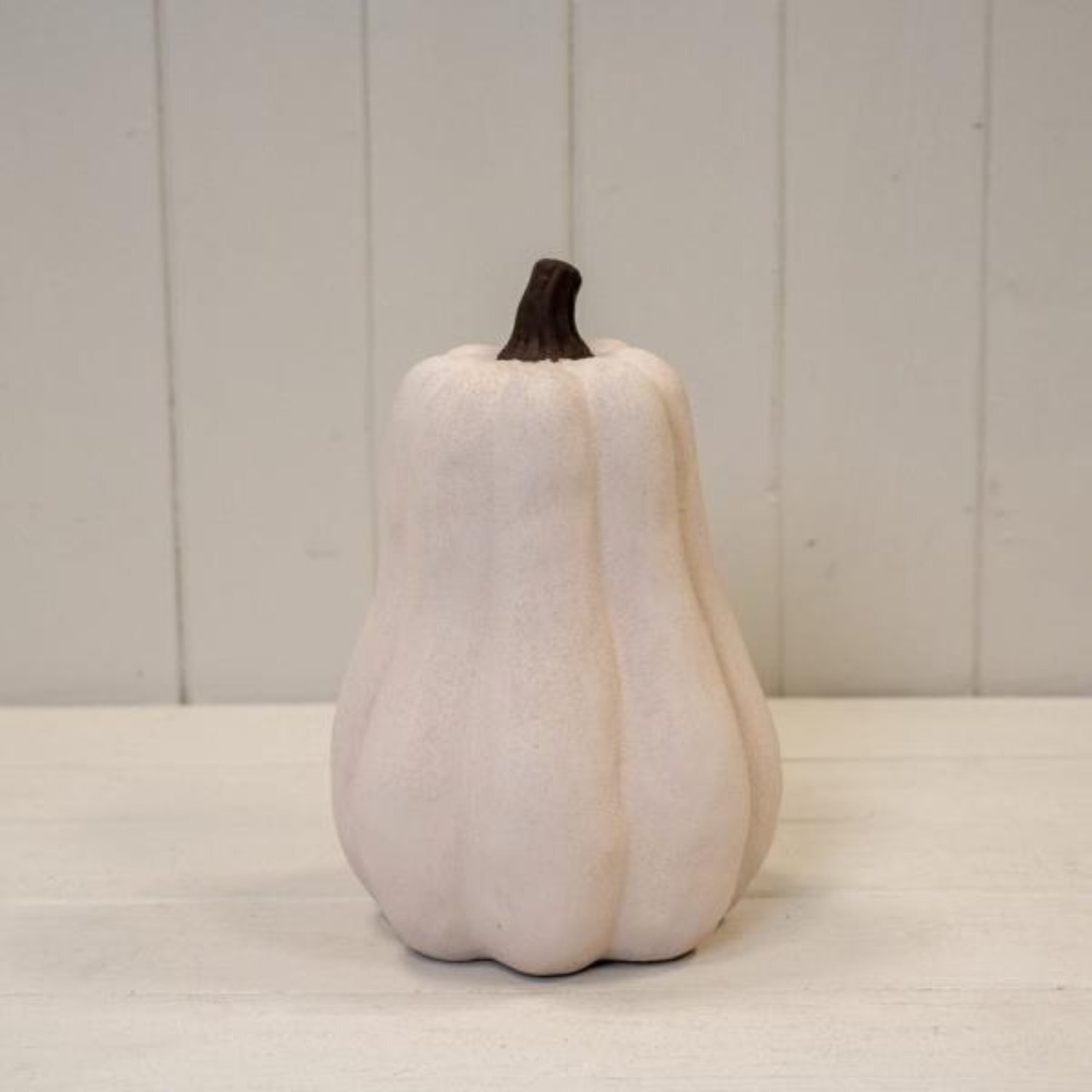 Kdmd Unisex White Cotton Tall Ceramic Pumpkin Ornament In Small - Image 2