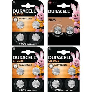 Duracell 2025 Lithium 3V Coin Cell Batteries - Pack of 14
