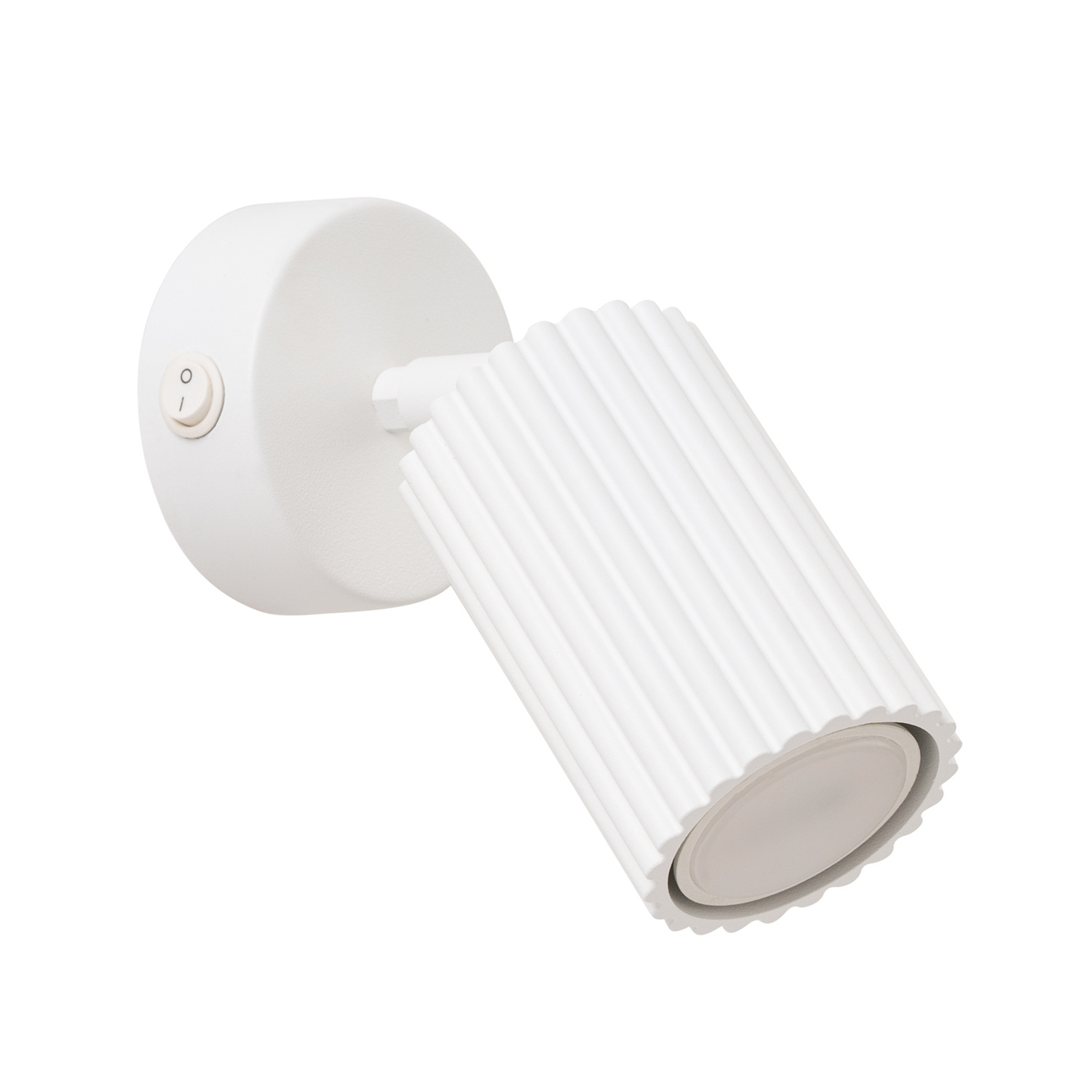 Sollux Lighting Wall Lamp Karbon White With A Switch - White