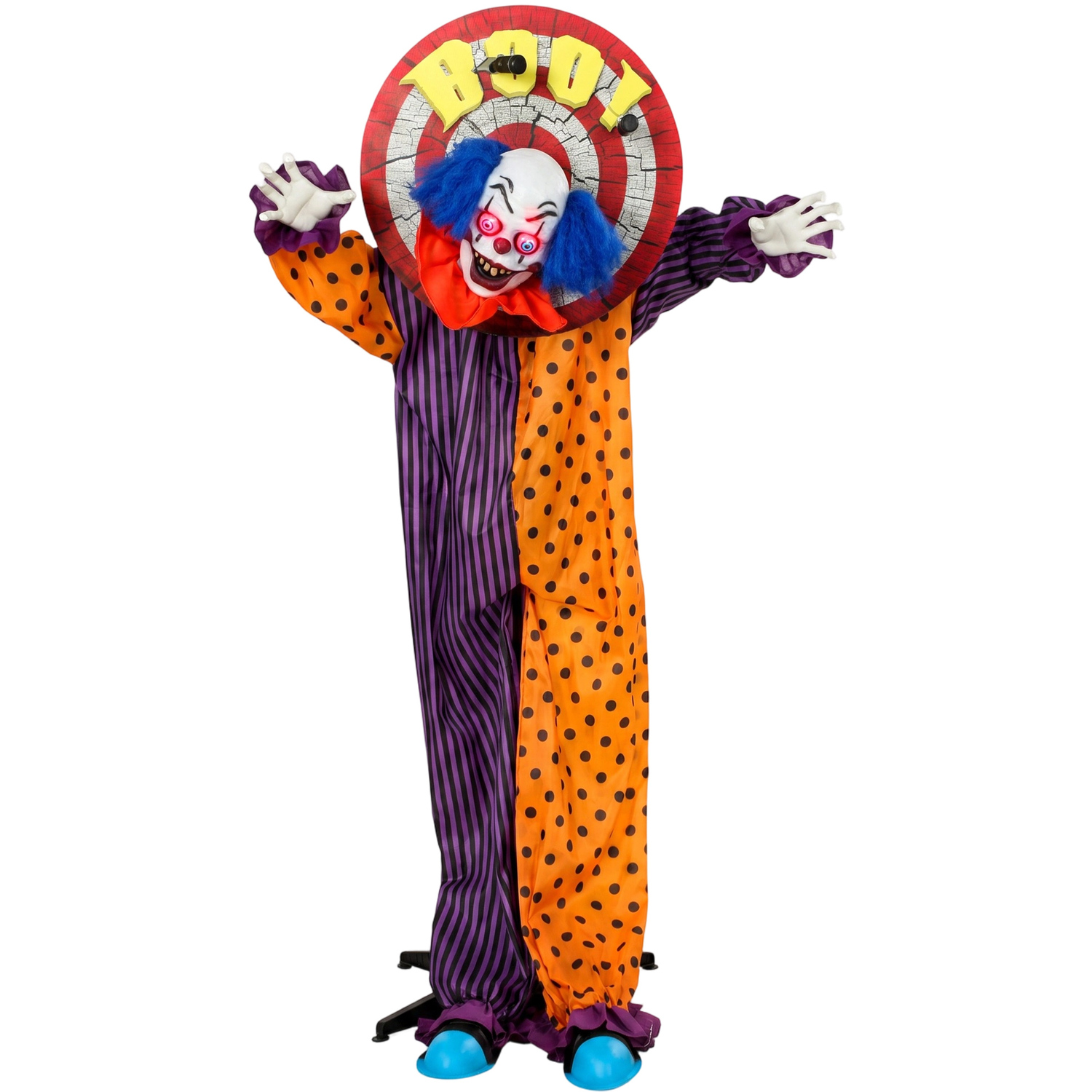 Aka Animated Clown Halloween Decoration, Sound & Touch Activation A - Multicolour