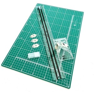 Cutting Mat Acrylic Ruler and Mount Cutter Kit - A3
