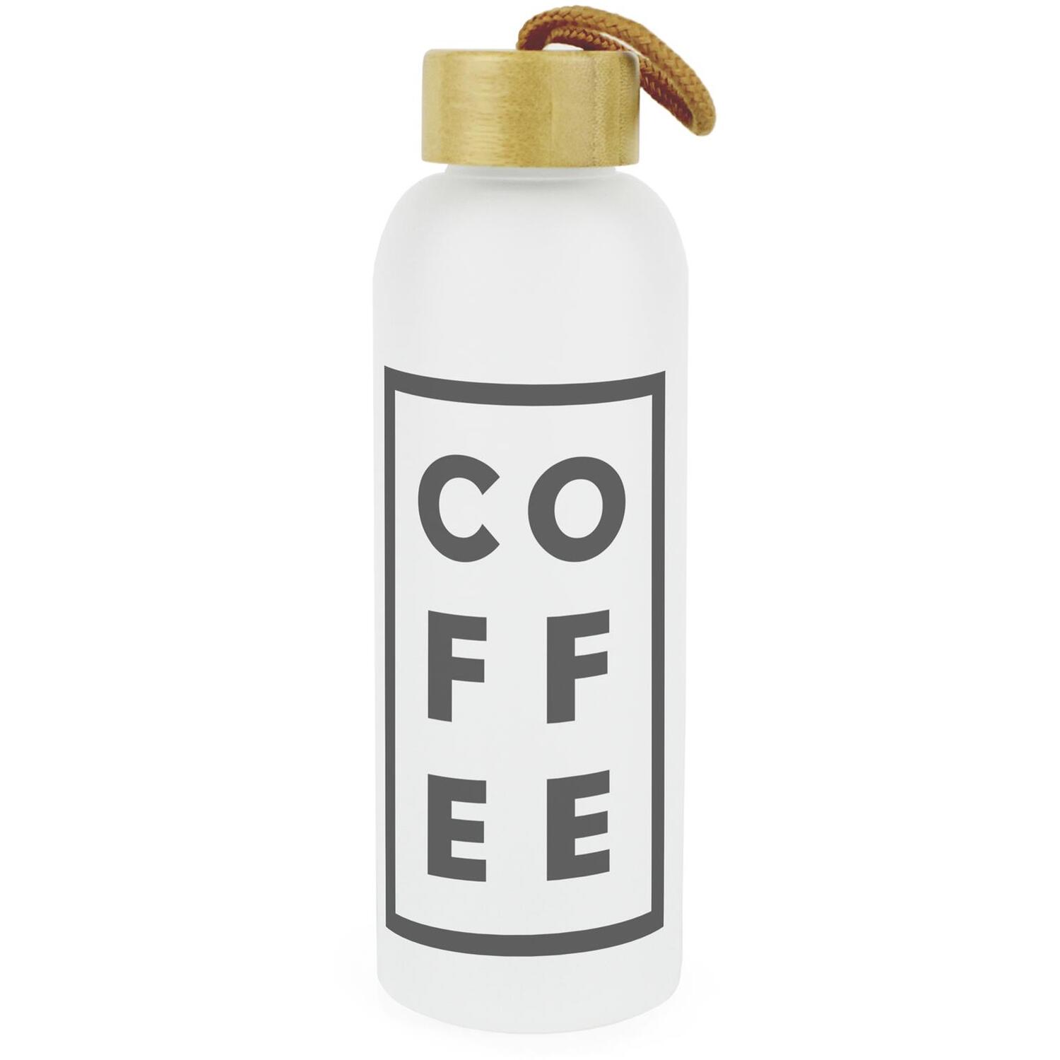 Frosted Glass Iced Coffee Bottle - Minimalist Reusable Drinkware Gift - Image 2