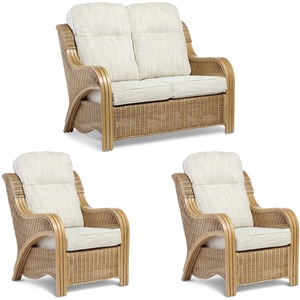 Opera Conservatory Furniture Set 2 Seater Sofa and Chairs in Jasper