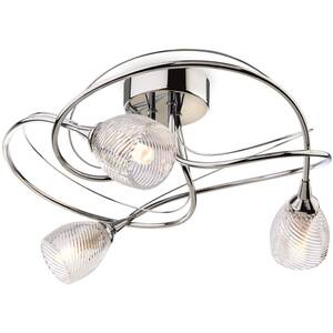 Henley 3 Light Flush Light Chrome, Clear Decorative Glass, G9