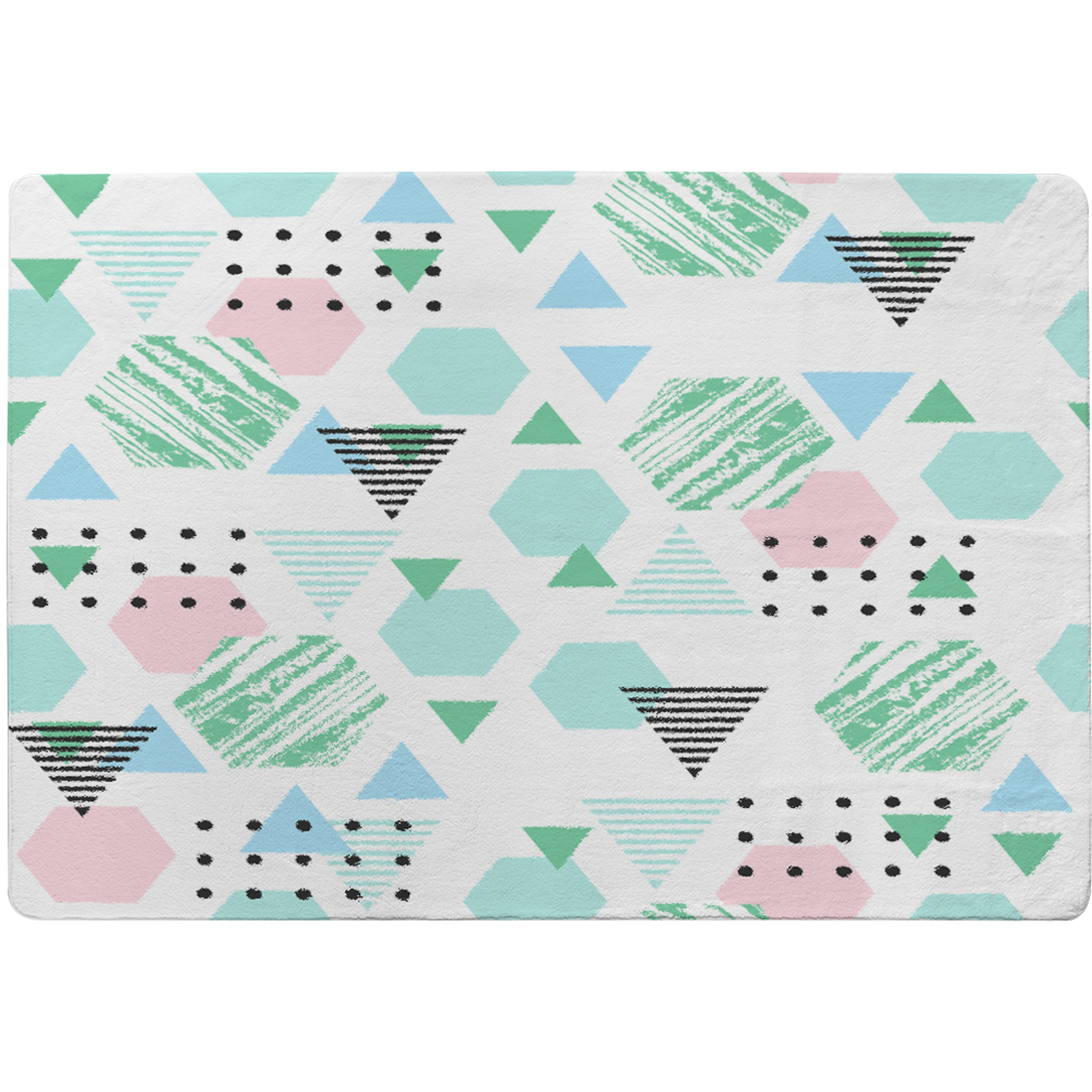 Geometric Shapes Designer Rug