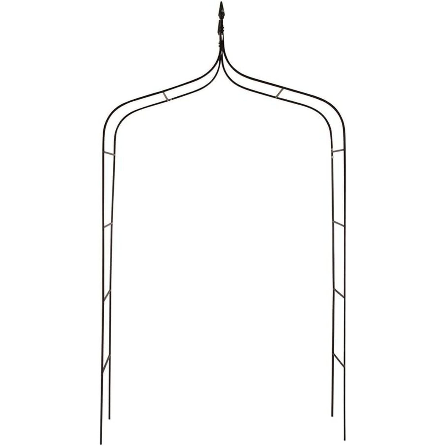 Garden Mile Garden Arch 2.5M Support For Climbing Plants Supporting Archway - Black