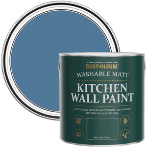 Rust-Oleum  Kitchen Wall Paint Matt  - Blue Silk 2.5L