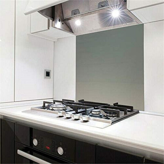 BELOFAY Purple 6mm Thick Tempered Glass Splashback for Kitchen