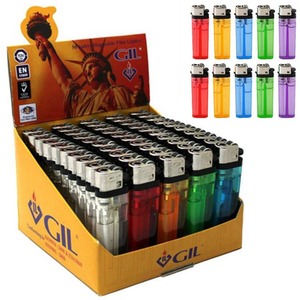 50 Piece Disposable Flint Lighters Adjustable Flame Child Safety Box Set