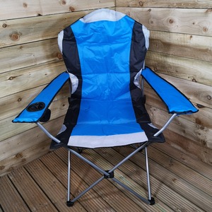 Luxury Padded High Back Folding Outdoor Camping Fishing Chair