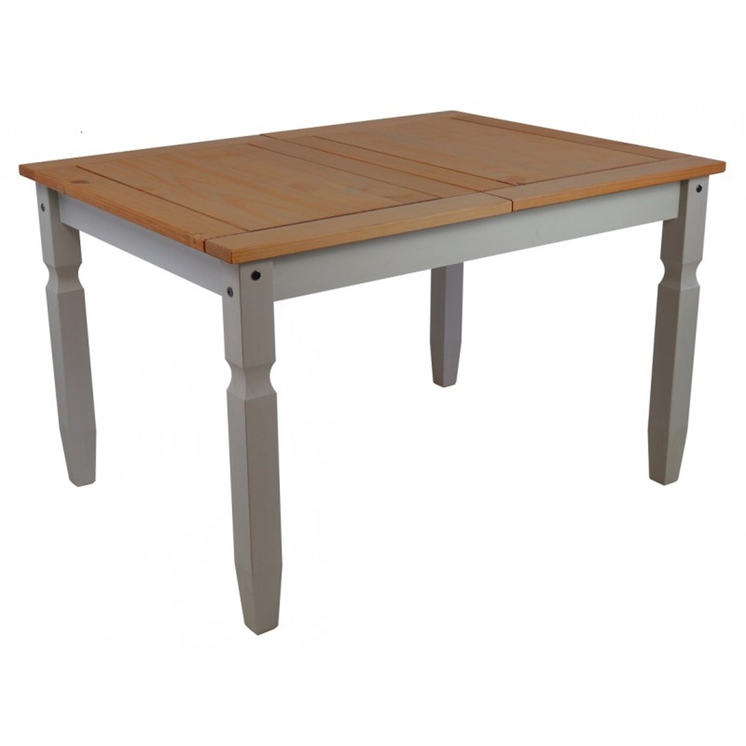 Corona 4ft Dining Table 4 Chairs Set 4 0 Solid Wood Pine Wooden Kitchen - Distressed Grey Wax