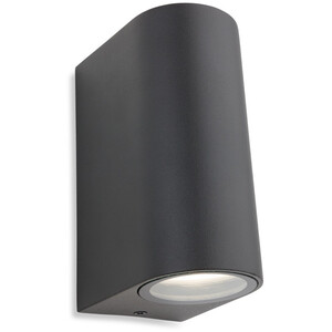 Scenic 2 Light Up Down Wall Light Gun Metal IP44 GU10