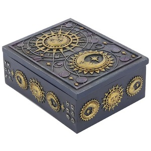 Sun and Moon Celestial Storage Box for Tarot, Crystals