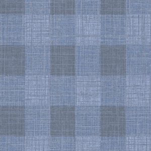 Isla Check Wallpaper in Navy and Silver