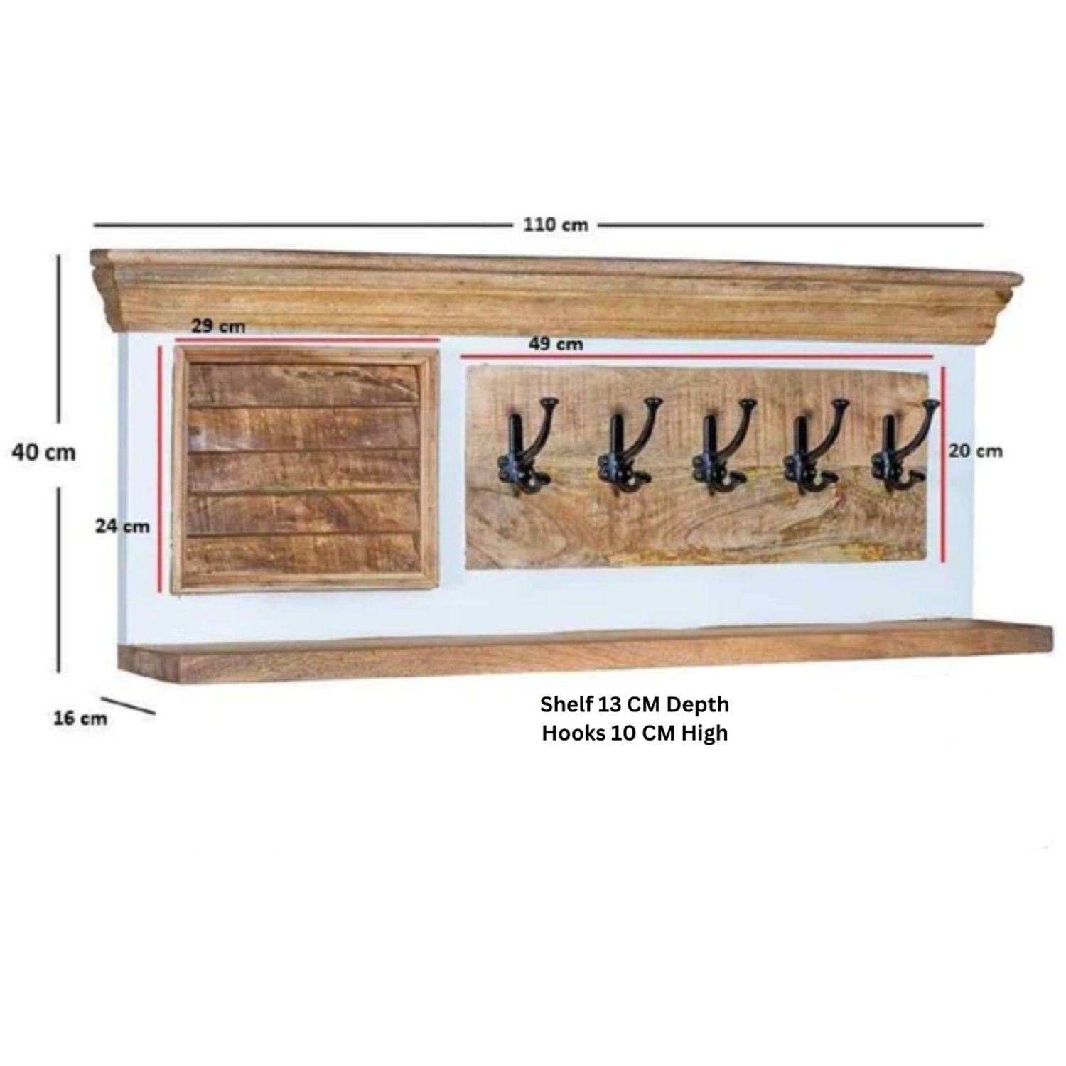 Bianco Wood Shoe Rack Upto 43