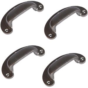 Hammer  Tongs Wide Lipped Cabinet Cup Handle - W95mm x H40mm - Pack of 4