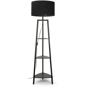 Hiru 3 Tier Floor Shelf Lamp with Shade