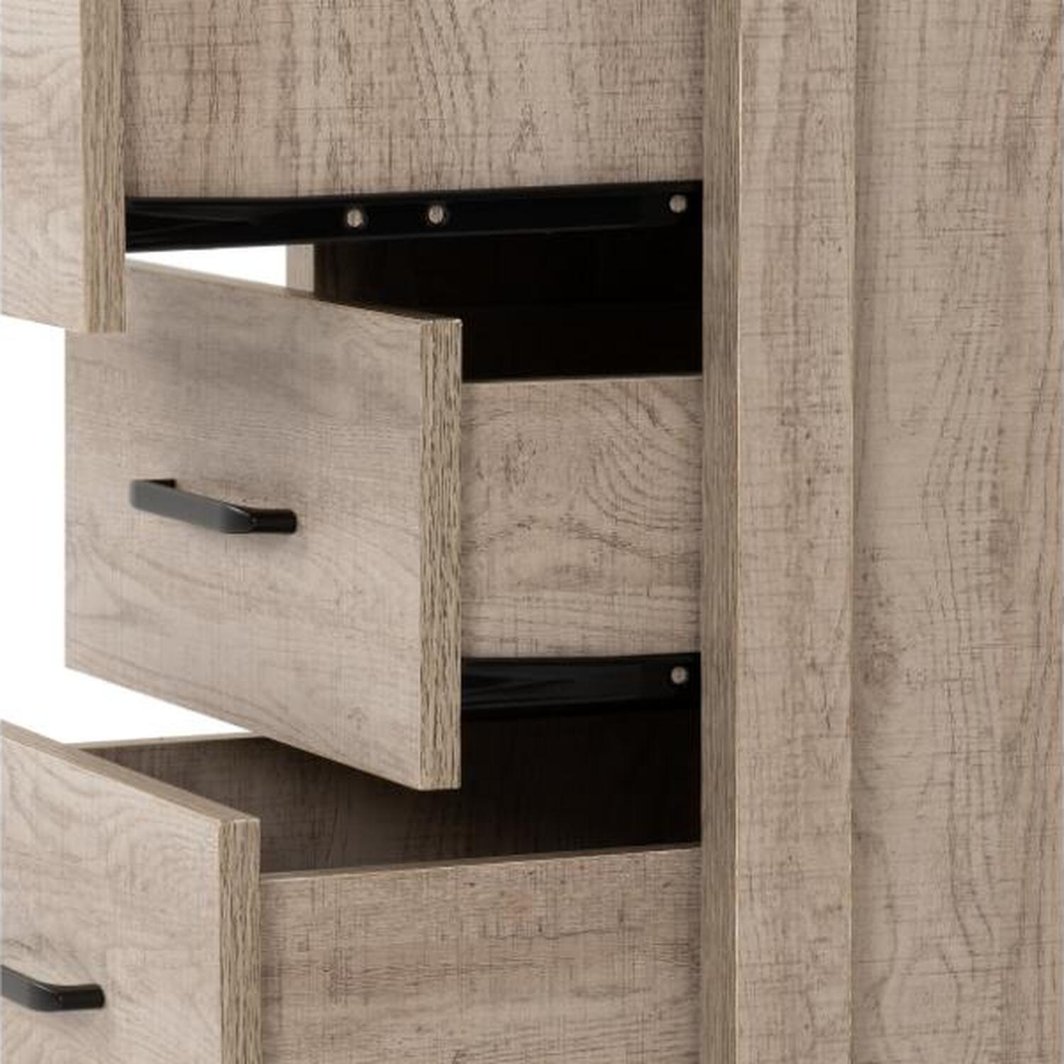 Oliver 3 Drawer Bedside - Light Oak