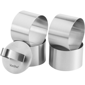 6 Piece Professional Cooking Presentation Rings Set