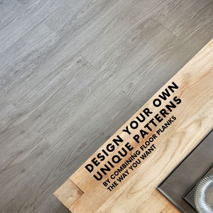 Grey Self-Adhesive Floor Planks Pack of 36 Vinyl Flooring  shot 5718043