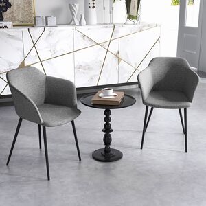 Set of 2 Upholstered Armless Accent Chair