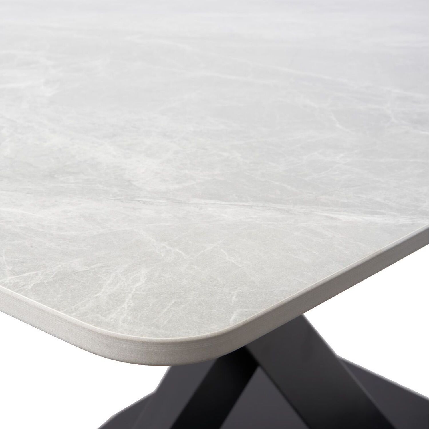 Gracia 140cm Rectangular Stone Dining Table - Grey