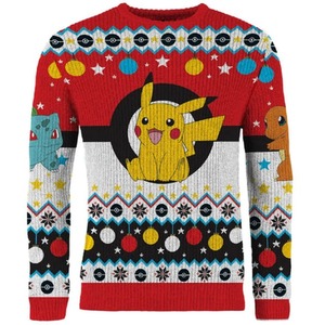Officially Licensed Pokemon Unisex Christmas Jumper