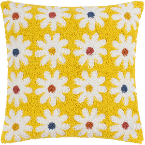 Daisy Knitted Cushion