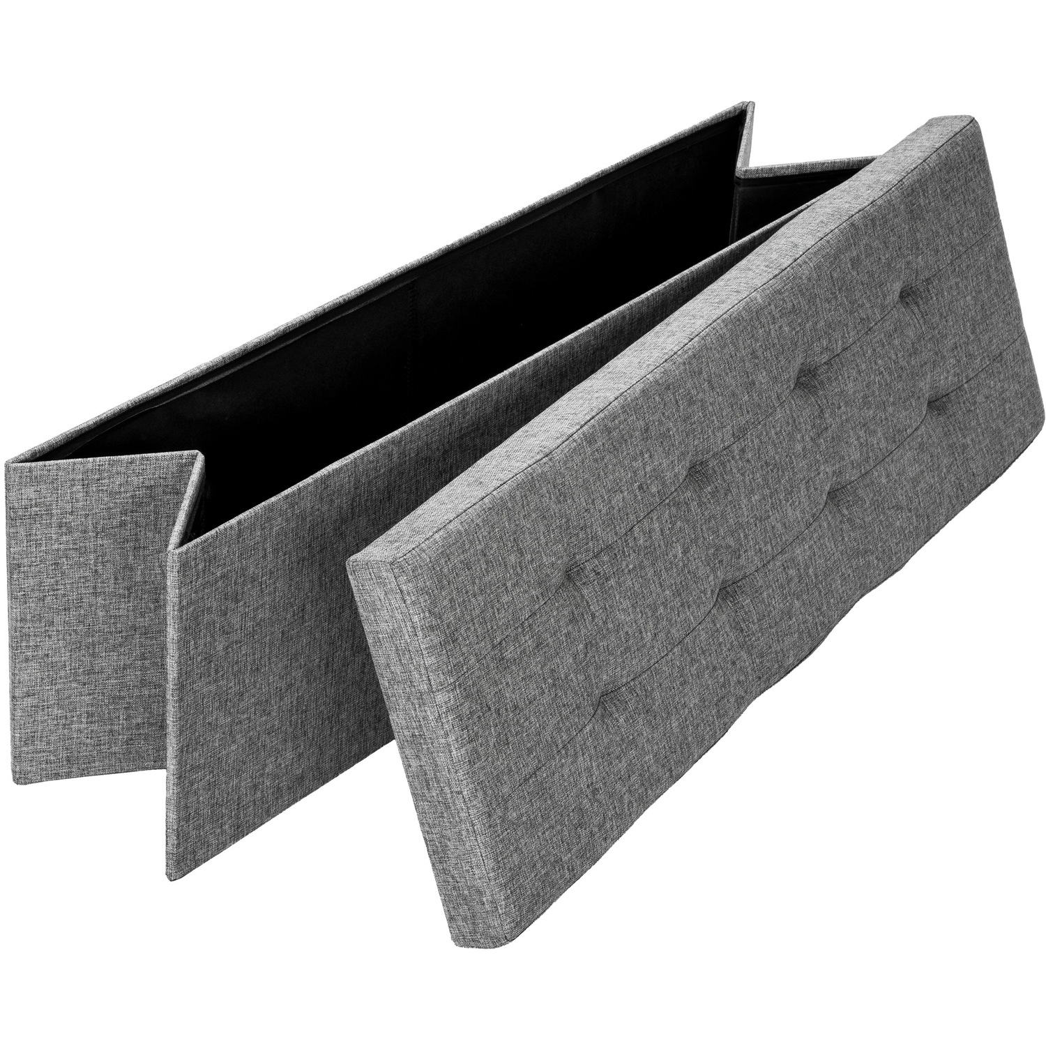 Rectangle Foldable Stool with Large Storage Space
