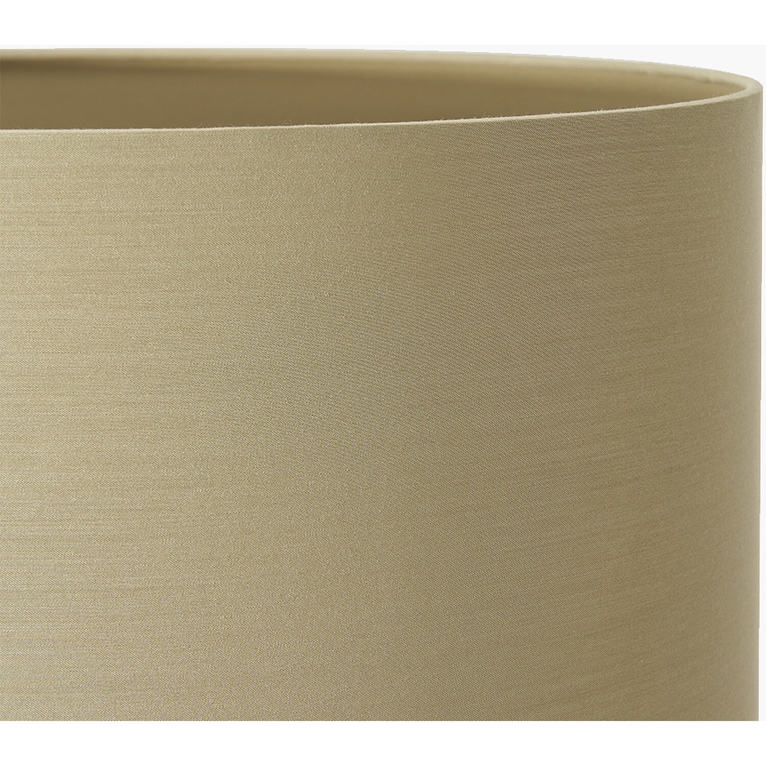 40cm Poly Cotton Cylinder Lampshade - Brown