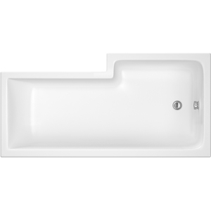 L Shape Left Hand Shower Bath Tub with Leg Set 1500mm