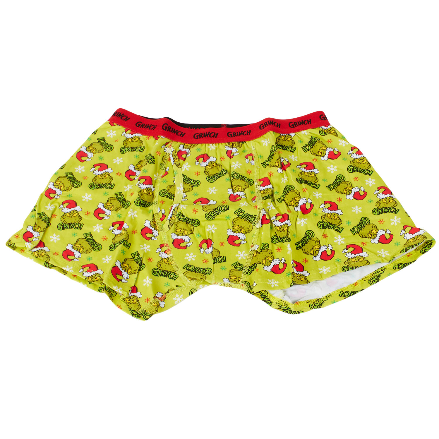 The Grinch Boxer Da Uomo - Confezione Da 2 - Mutande In Cotone Ed Elastan - Verde E Grigio - Merchandising Ufficiale