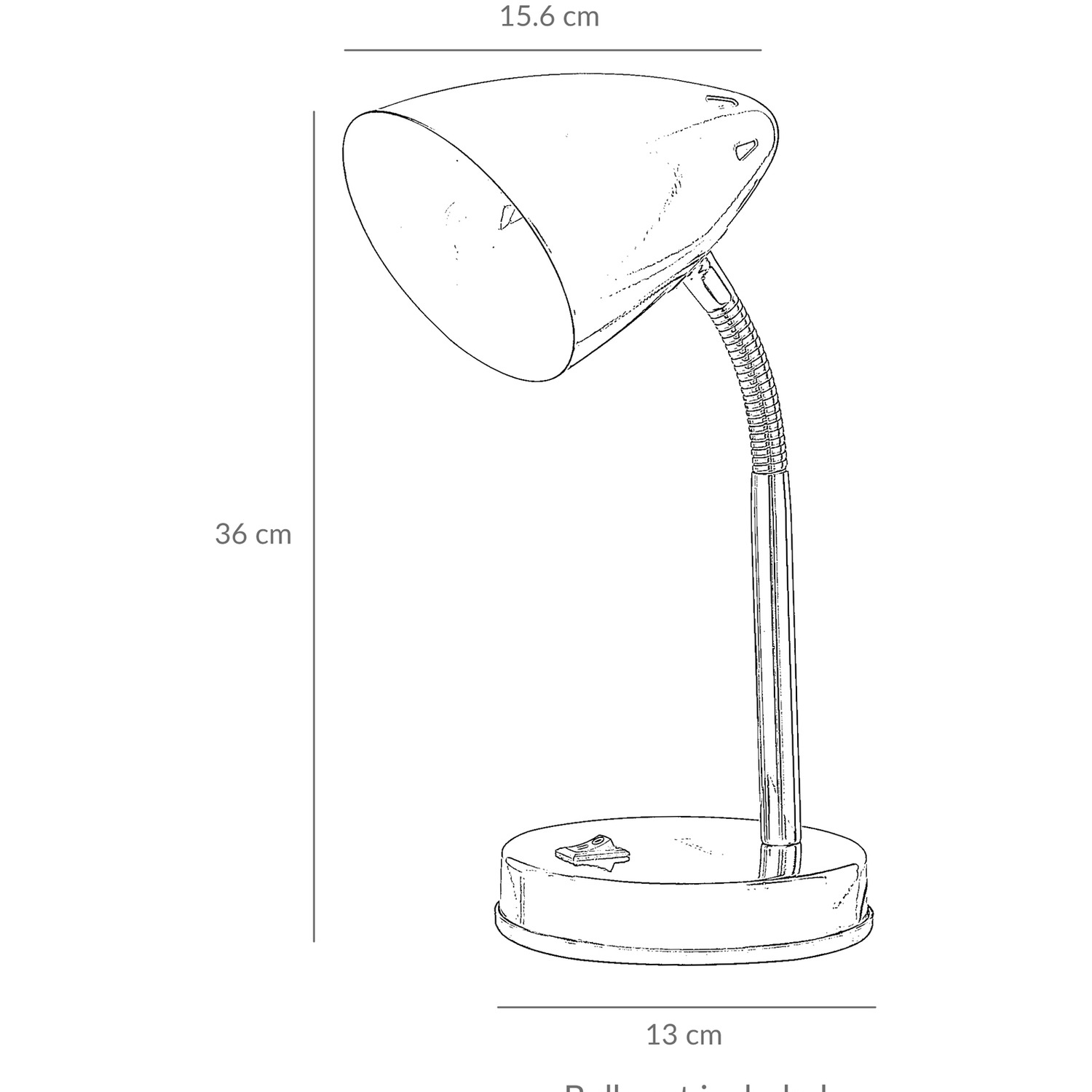 Adjustable Cone Desk Lamp - Blue