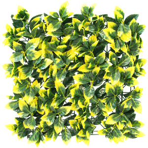 Yellow Leaf Artificial Hedge Outdoor Patio Panel