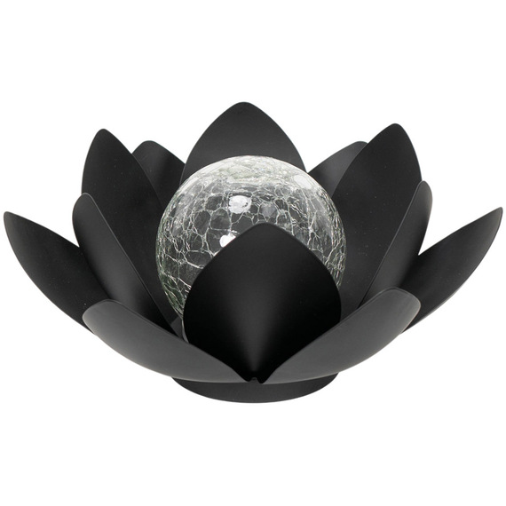 Solar Powered Outdoor Waterlily Lotus Flower Garden Light